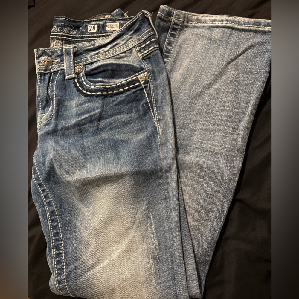 Miss Me Blue Bootcut Jeans